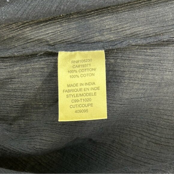 Women’s Joie Blue Orange Geometric Short Sleeve Blouse Top Designer Size Medium - Picture 4 of 4